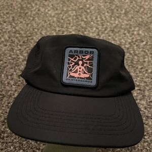 Arbor Black Cap with Logo Patch